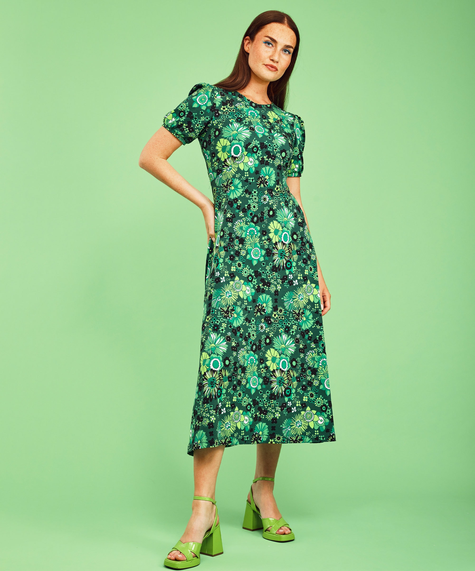 Philomena Dress Green